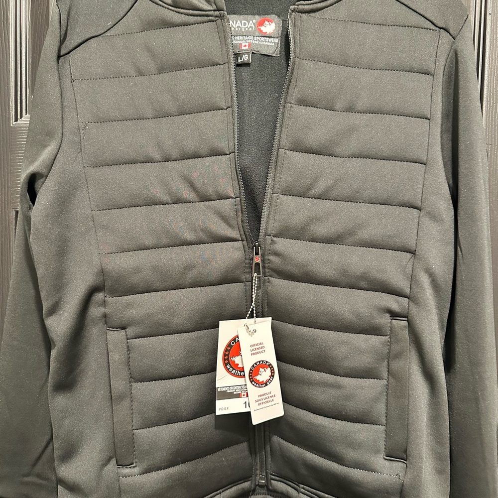 Canada  Weathergear Black Hooded Jacket